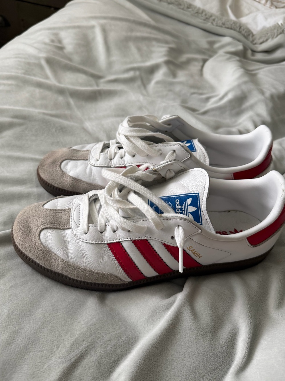 Adidas samba 10.5 red stripe shoes unisex men’s mens sneakers